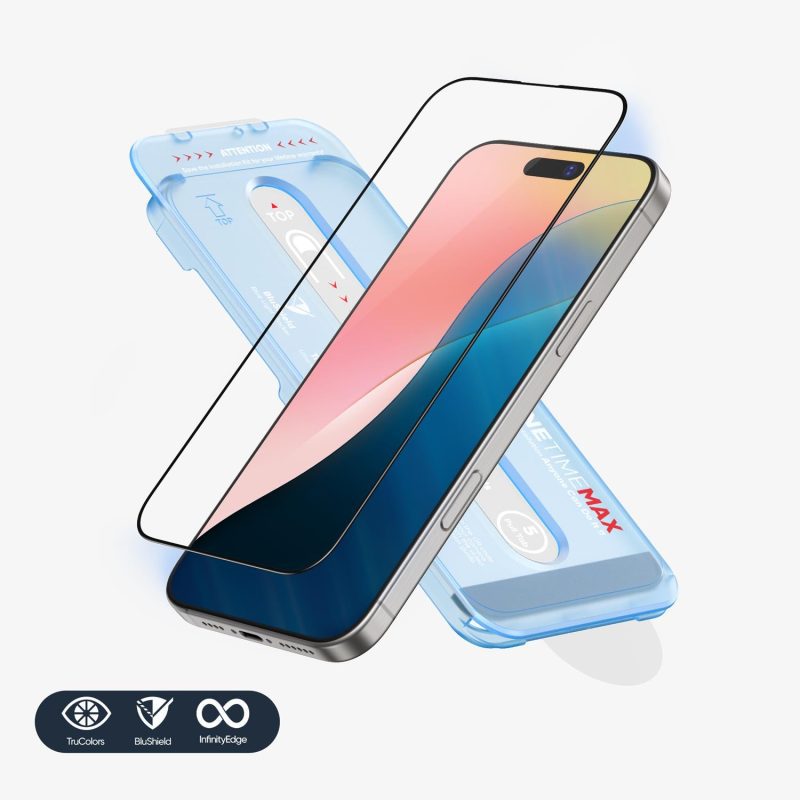 FLOLAB ONETIME MAX Best iPhone 16 Screen Protector Clear Anti Blue Light e8025871 ae08 4212 a6d5 2d0b62b1ae39