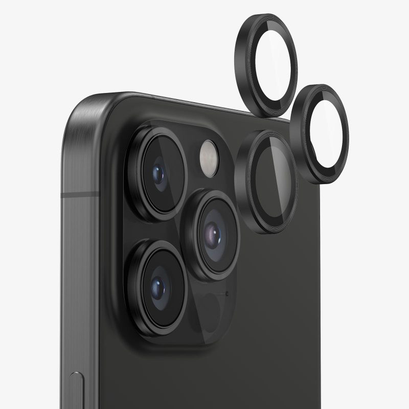 FLOLAB iPhone 15 Pro iPhone 15 Pro Max Camera Lens Protector Black Shopify