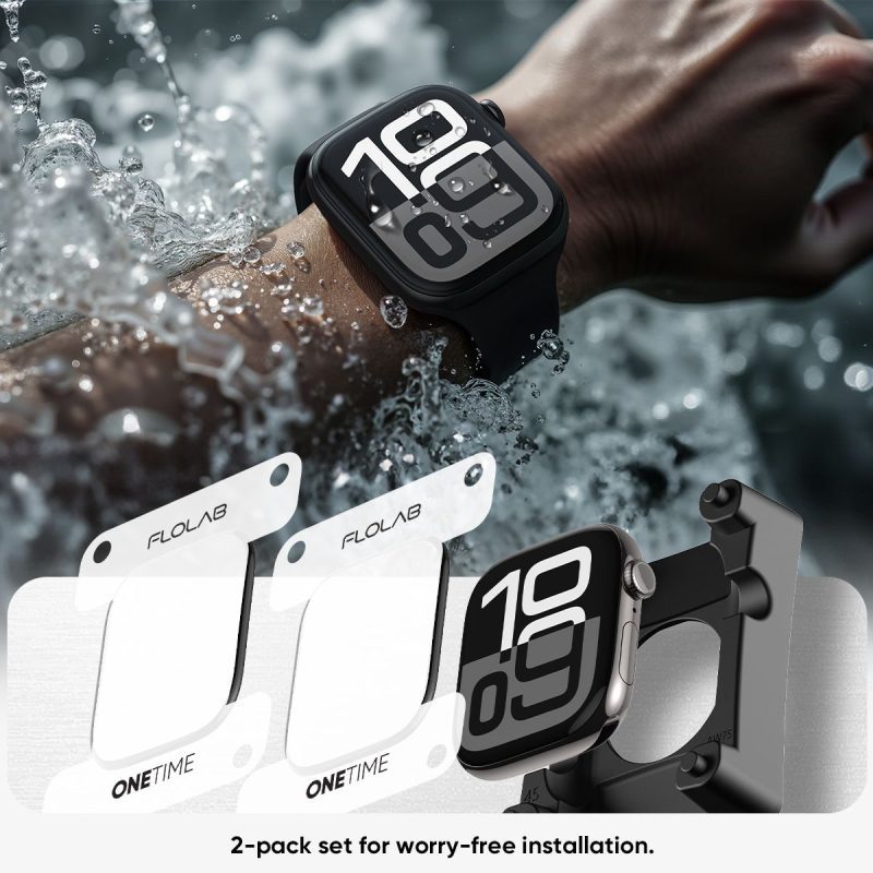 FLOLAB NanoArmour Apple Watch 10 screen protector optimized 5