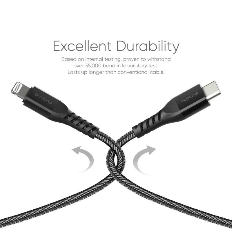 TypeC to Lightning cable black thumbnail 3