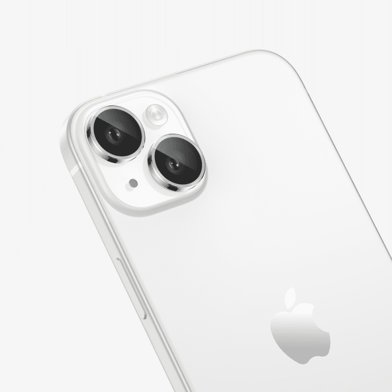 iPhone 15 iPhone 15 Plus Camera Lens Protector White 3